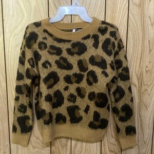 Cheetah print sweater
